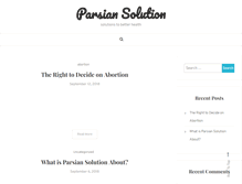 Tablet Screenshot of parsiansolution.com